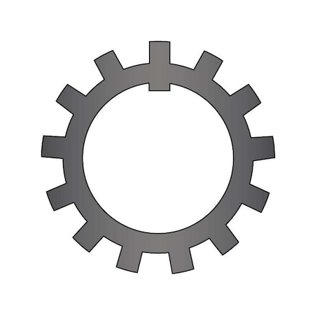 Huyett Tooth Lock Washer, Carbon Steel, Plain Finish W-14